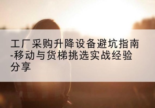 宣州移动式升降机怎么选-工厂采购升降设备避坑指南-移动与货梯挑选实战经验分享