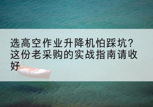 宣州高空作业升降机厂家推荐-选高空作业升降机怕踩坑？这份老采购的实战指南请收好